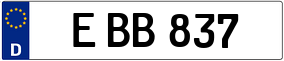 Trailer License Plate